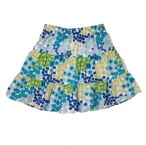 Gymboree Sea Splash Tropical Flowers Summer 2012 Blue Green Floral Skirt Size 3